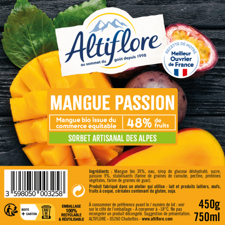 Havoc Ontoegankelijk Grafiek Organic Mango and Passion Fruit Sorbet