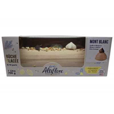 Bûche glacée Mont Blanc,...